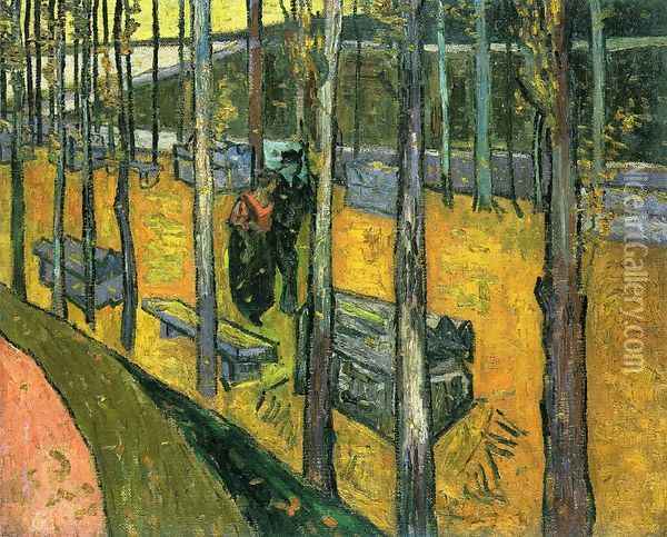 Les Alyscamps II Oil Painting - Vincent Van Gogh