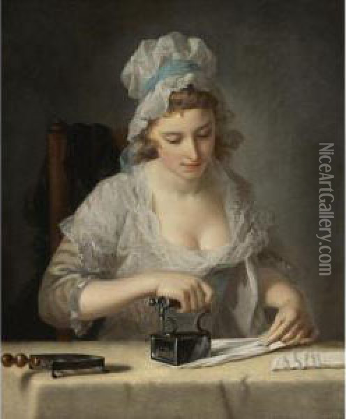 The Laundry Maid Oil Painting - Henry Robert Morland