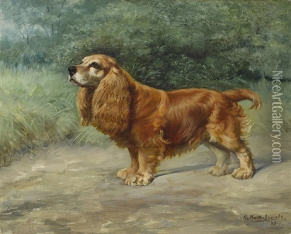 Portrait Of Fuzzie Oil Painting - Gustav Muss-Arnolt