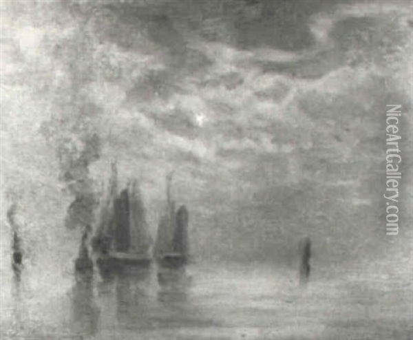 Ocean Mist, St. John, N.b. Oil Painting - John A. Hammond