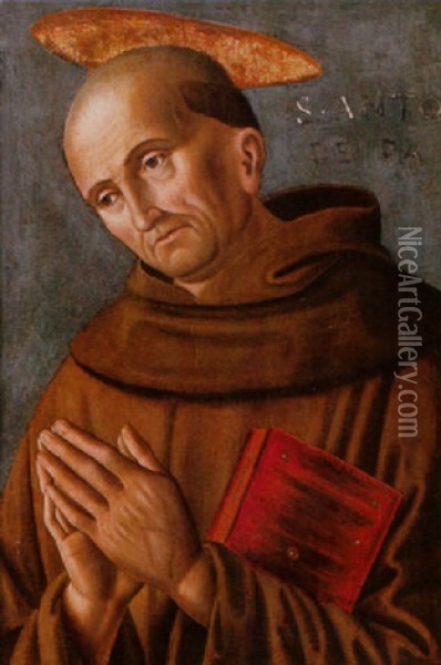Saint Anthony Of Padua Oil Painting -  Benvenuto di Giovanni