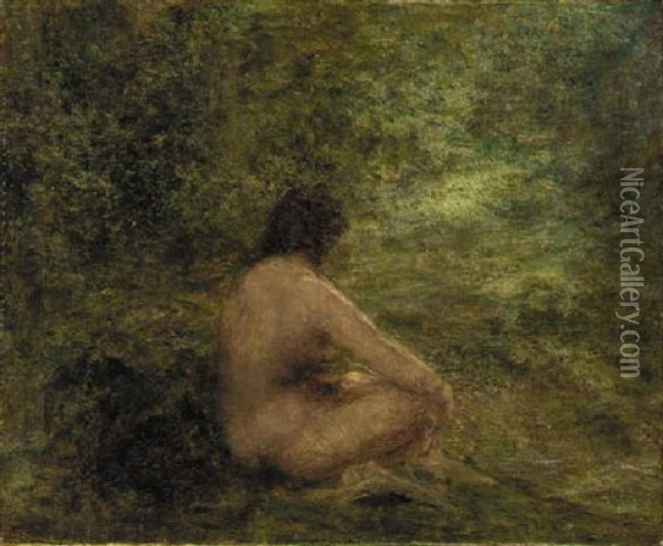 The Bather Oil Painting - Henri Fantin-Latour