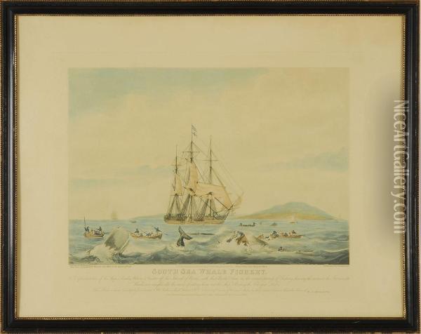 South Sea Whale Fishery Oil Painting - William Huggins