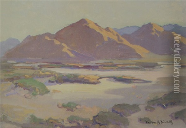 Mountain Landscape Oil Painting - Franz Arthur Bischoff