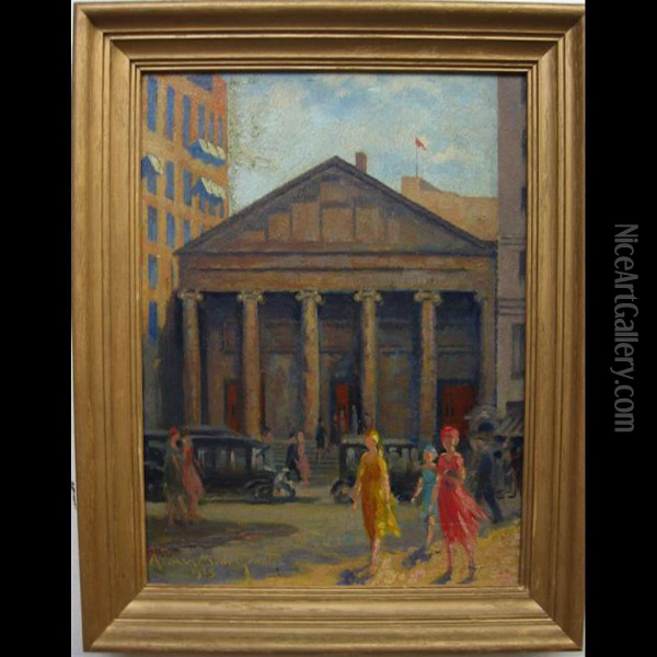 Cathedral Church Of St. Paul, Boston Oil Painting - Adriaan Martin De Groot