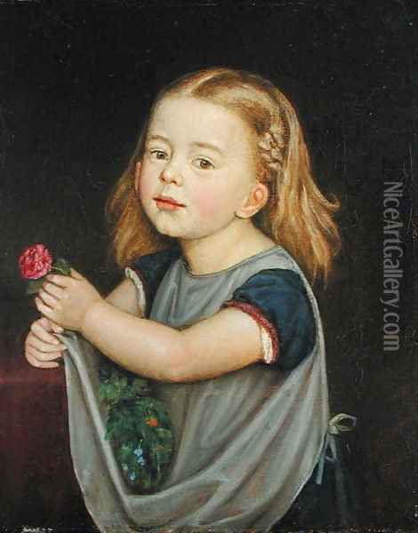 Antonia Franziska Romana Wasmann (1866-1944) 1871 Oil Painting - Friedrich Wasmann