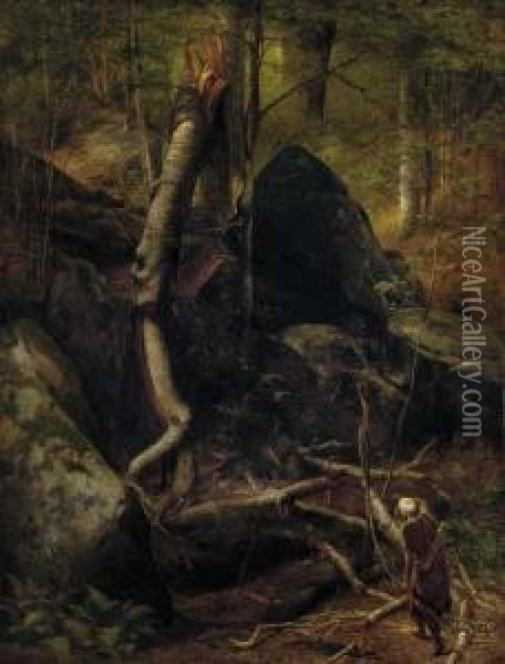 The Fallen Landmark Oil Painting - William Holbrook Beard