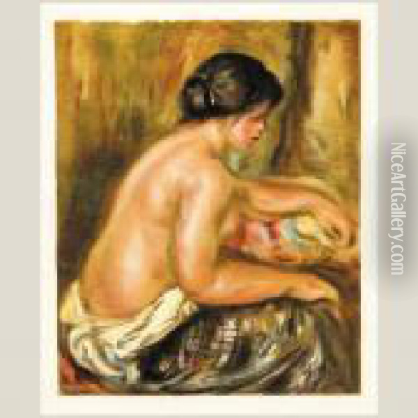 Mujer Oil Painting - Pierre Auguste Renoir