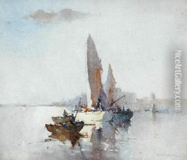 Venetian Scene Oil Painting - Reginald Ward Sturgess