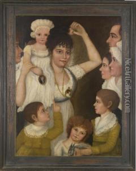 The Smith-king Family Portrait Oil Painting - James Smith