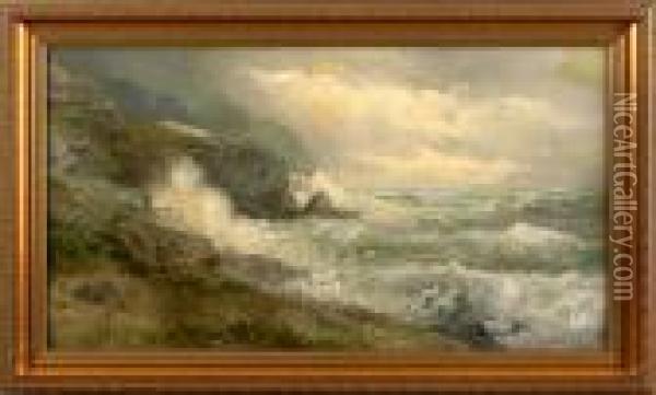 Coastal Landscape Oil Painting - William Trost Richards