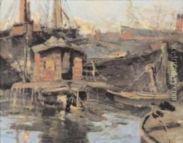 Il Porto Oil Painting - Gennaro Villani
