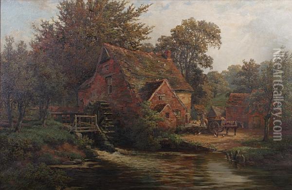 Doveridge Mill Oil Painting - Samuel Henry Baker