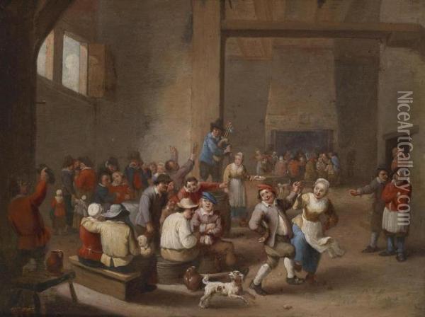 A Merry-making Party Oil Painting - David The Younger Teniers