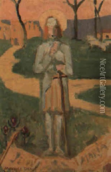 Study Of A Saint Oil Painting - Maurice Denis