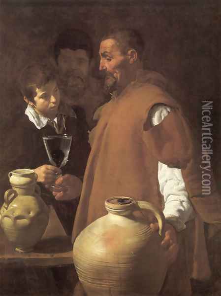 The Waterseller of Seville 1623 Oil Painting - Diego Rodriguez de Silva y Velazquez