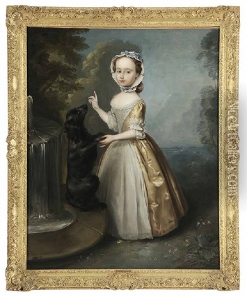 Miss Wentworth Oil Painting - Philip Mercier