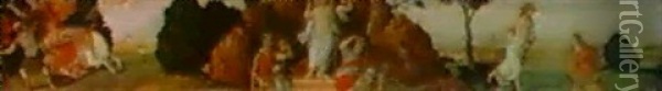 La Conversione Di Saulo; La Risurrezione; Gesu Ortolano E La Maddalena Oil Painting - Niccolo (Ursino Veronensis) Giolfino the Younger