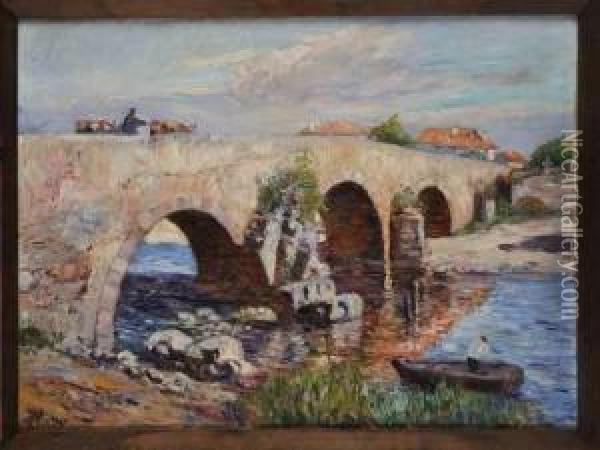 Le Pont De Socoa Oil Painting - Louis Floutier