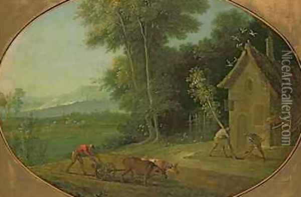 Spring Landscape, 1749 Oil Painting - Jean-Baptiste Oudry