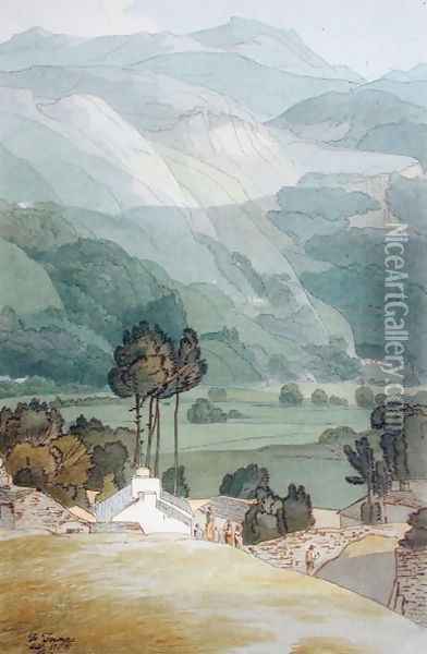 Ambleside, 1786 Oil Painting - Francis Towne