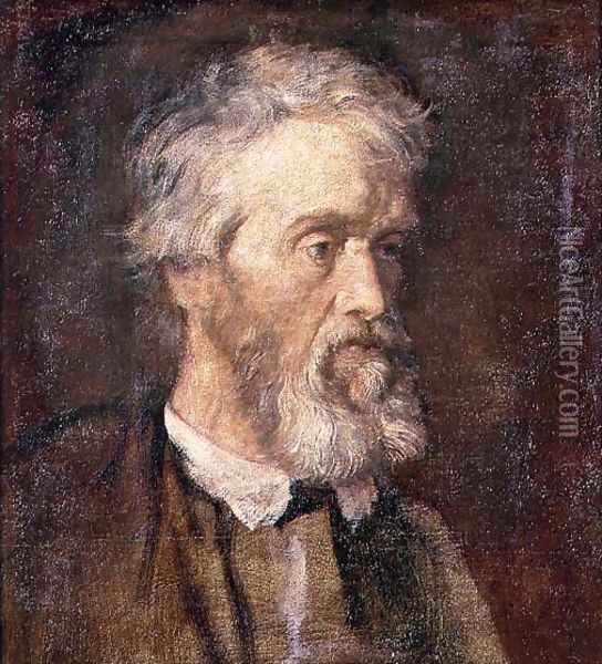 Portrait of Thomas Carlyle (1795-1881) Oil Painting - George Frederick Watts