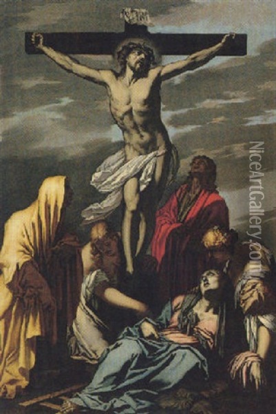 The Crucifixion Oil Painting - Francesco Ruschi