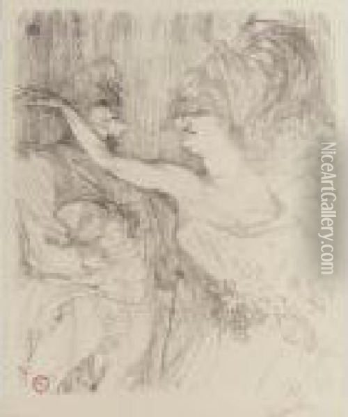 Guy Et Mealy, Dans 
Paris Qui Marche (w. 295) Oil Painting - Henri De Toulouse-Lautrec