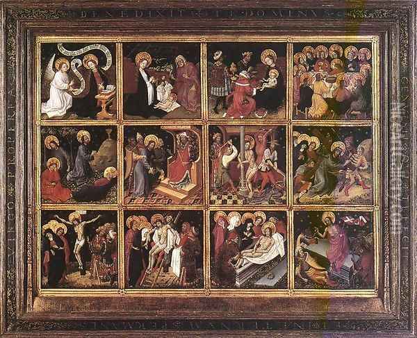 12 scenes from the Life of Christ Oil Painting - German Unknown Masters
