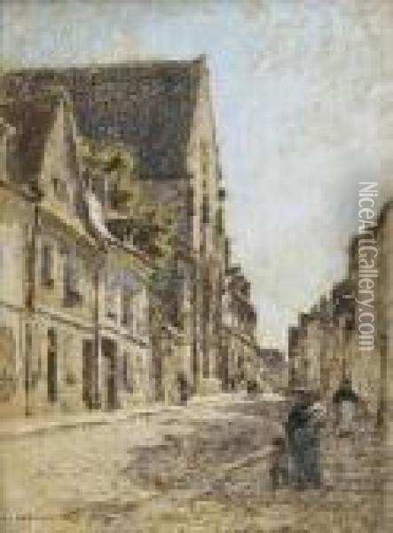 Rue A Bourgos Oil Painting - Leon Augustin Lhermitte