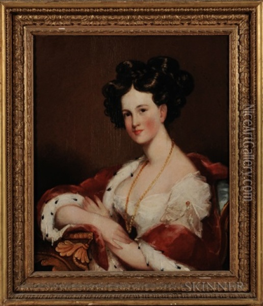 Portrait Of Mrs. Clement Oil Painting - Gilbert Stuart