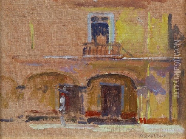 Portal In Mexico Oil Painting - Alson Skinner Clark
