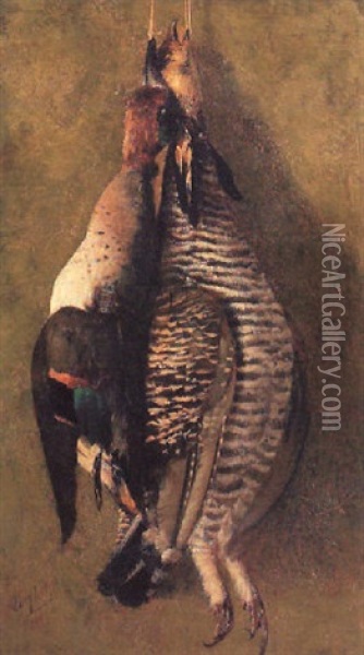 Still Life Of Fowl Oil Painting - Adam Lehr