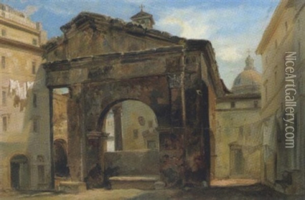 Forum Der Julia Oil Painting - Wilhelm Kandler