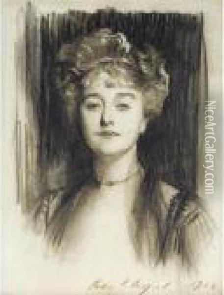 Portrait Of Maria Nelke Oil Painting - John Singer Sargent