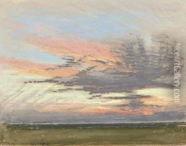 Norfolk, Near Weybourne Oil Painting - Albert Goodwin