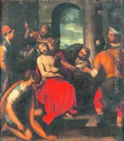Coronazione Di Spine Oil Painting - Giovanni Battista Paggi