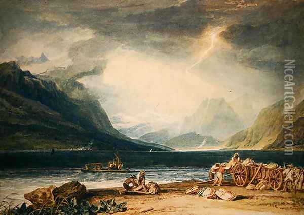 Lake Thun Oil Painting - Joseph Mallord William Turner