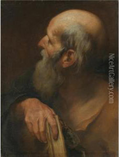 Saint Andrew Oil Painting - Andrea Sacchi