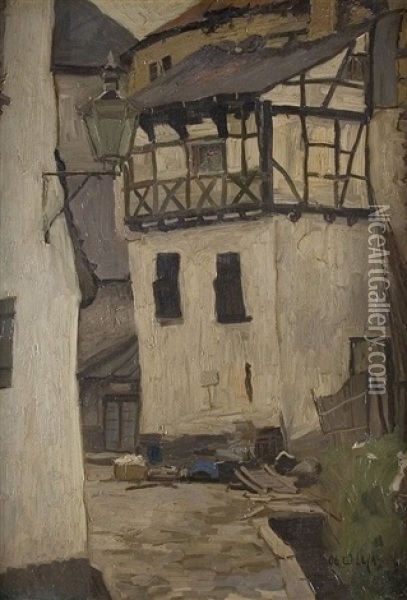 Altstadtgasse Oil Painting - Wilhelm (Willy) Lucas