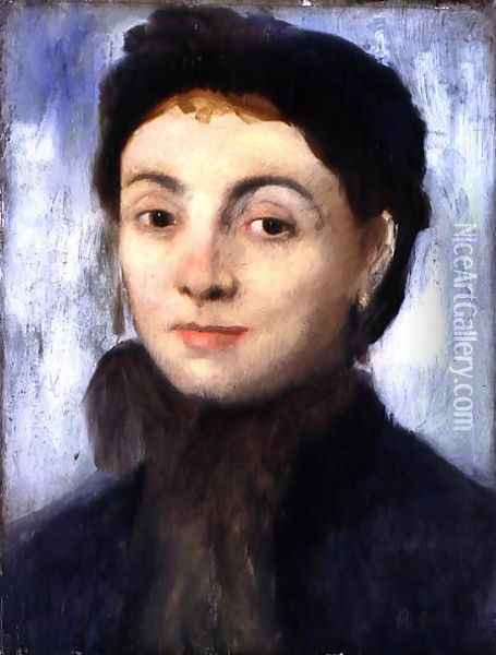 Portrait of Josephine Gaujelin, 1867 Oil Painting - Edgar Degas