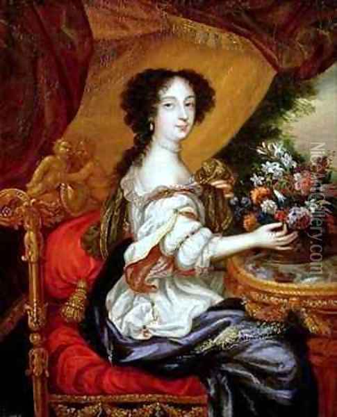 Portrait of Barbara Villiers Duchess of Cleveland Oil Painting - Henri Gascard