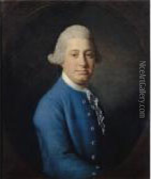 Portrait Of Lock Rollinson Of Chadlington, Oxfordshire (d.1788) Oil Painting - Allan Ramsay