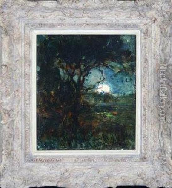 Moonrise Oil Painting - Philip Eustace Stretton