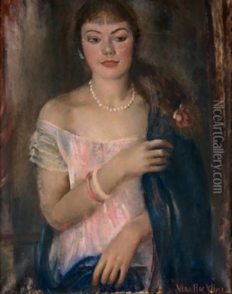 Portrait D'elegante Oil Painting - Vera Rockline