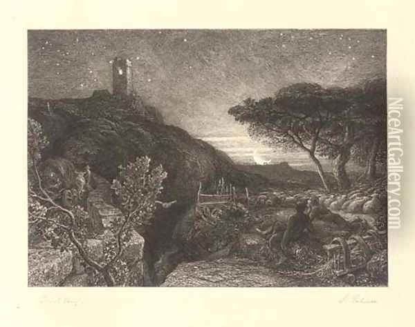 Untitled 7 Oil Painting - Samuel Palmer