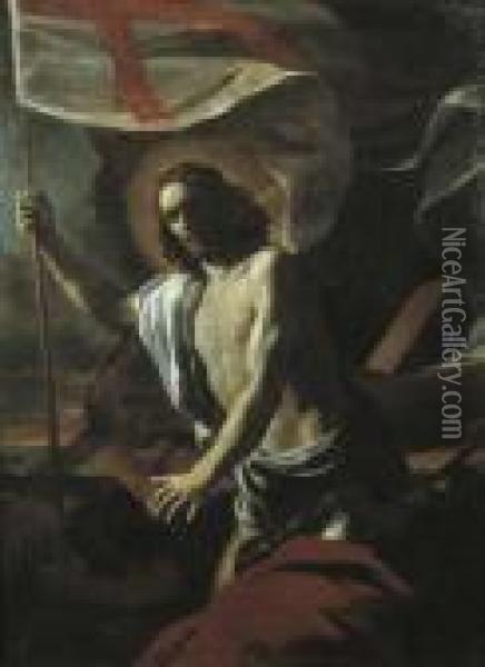 La Resurrezione Di Cristo Oil Painting - Mattia Preti