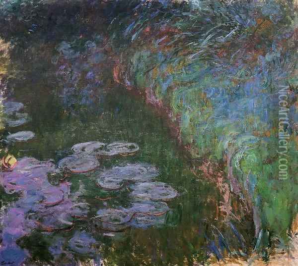 Water-Lilies7 1914-1917 Oil Painting - Claude Oscar Monet