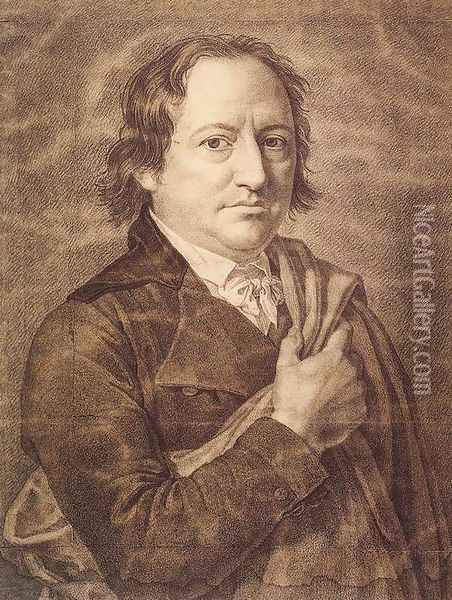 Johann Wolfgang von Goethe 1800 Oil Painting - Friedrich Bury