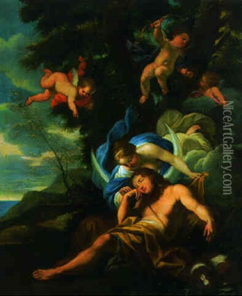 Diana And Endymion Oil Painting - Girolamo Donnini